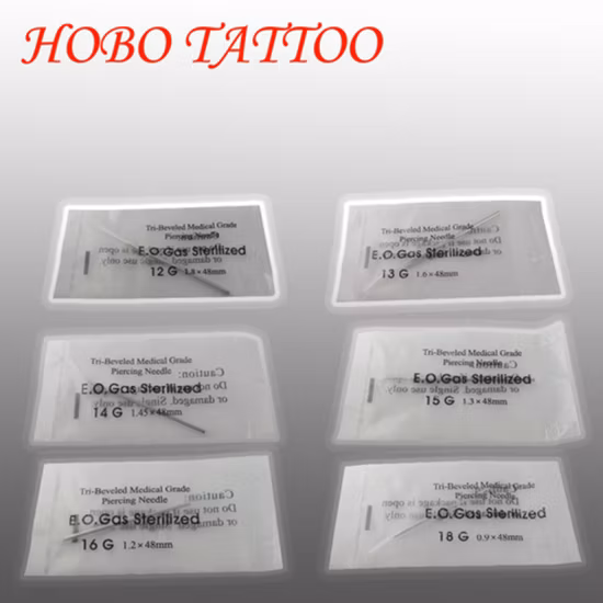 Disposable 48mm Stainless Steel Tattoo Piercing Supplies for Body Art